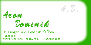 aron dominik business card